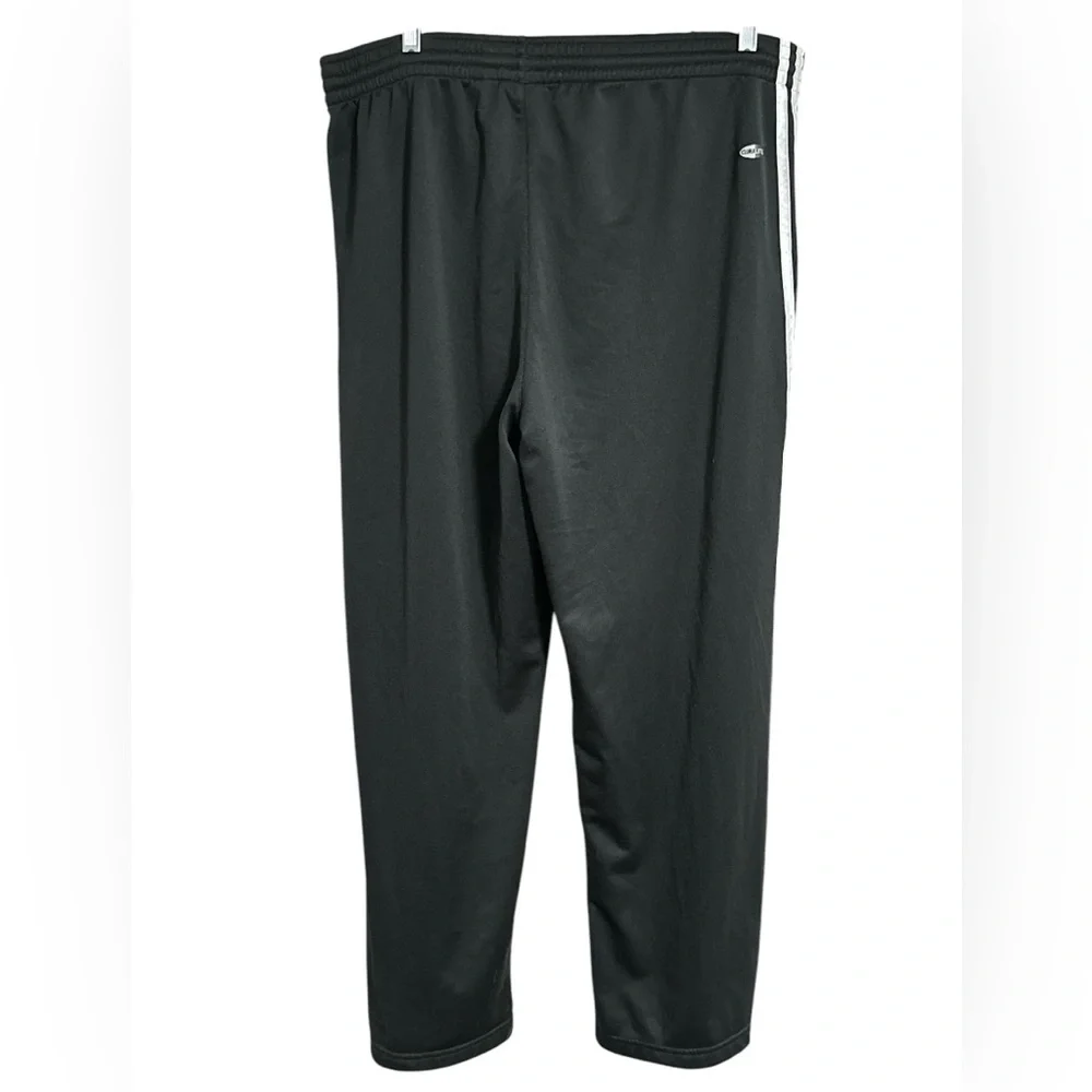 Adidas Charcoal Climalite Track Pants with Signature Stripes